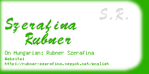 szerafina rubner business card